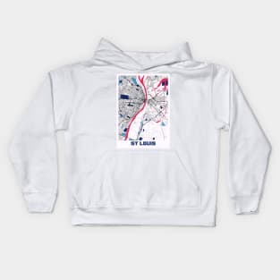 St Louis - Missouri MilkTea City Map Kids Hoodie